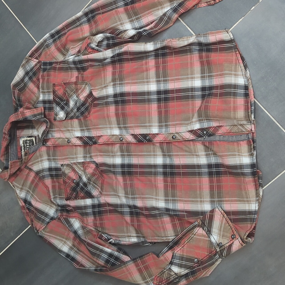Buckle Plaid Button Down - image 2